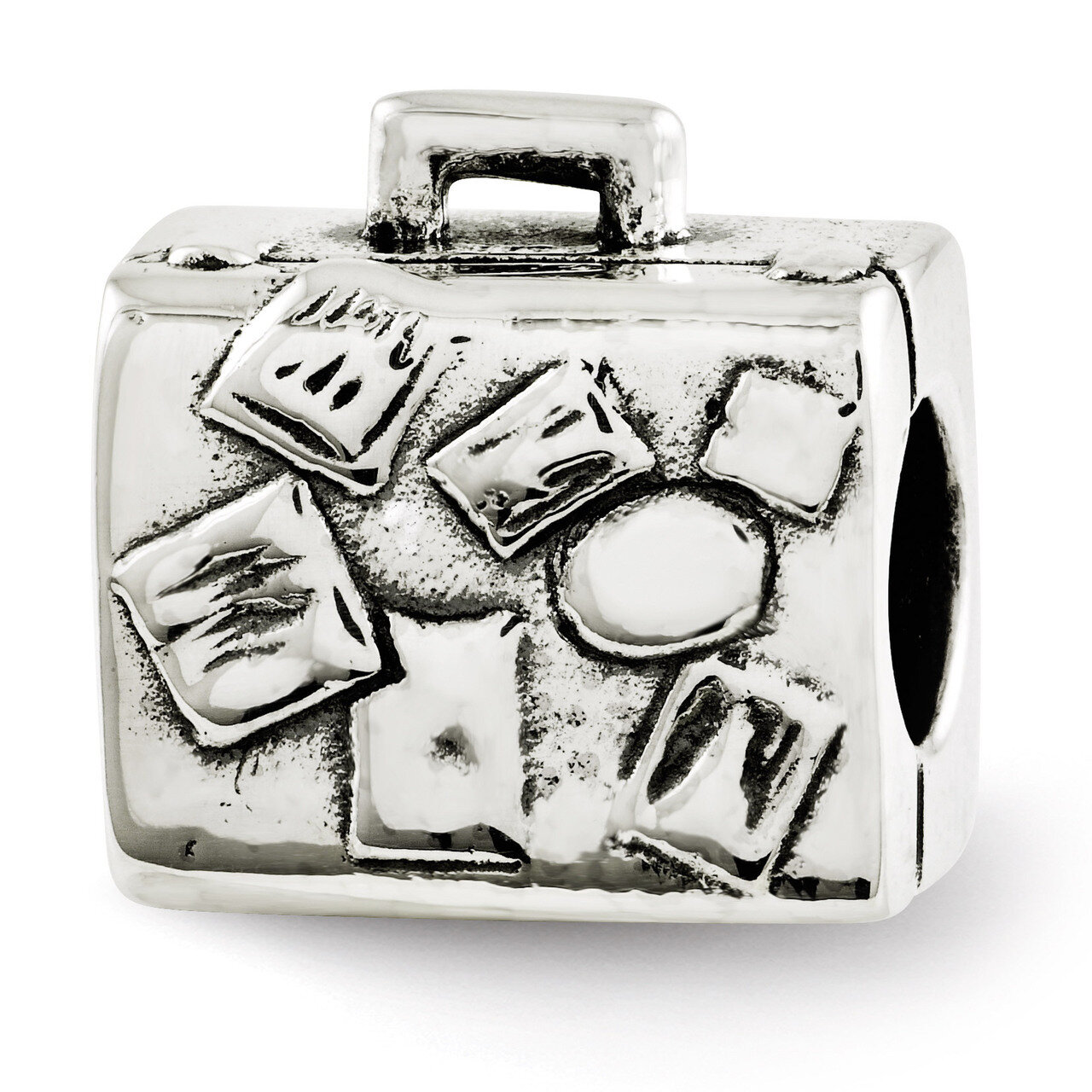 Suitcase Bead - Sterling Silver QRS2667, MPN: QRS2667, 883957465982