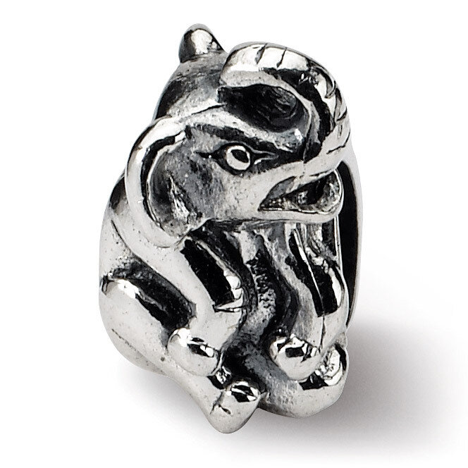 Elephant Bead - Sterling Silver QRS267, MPN: QRS267, 883957721651