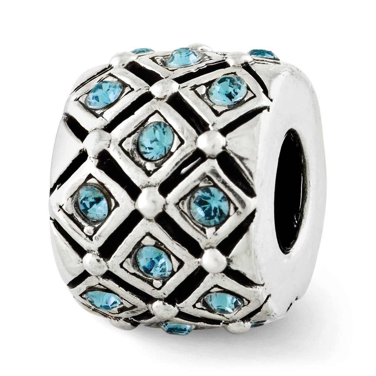 December Swarovski Elements Bead - Sterling Silver QRS2686DEC, MPN: QRS2686DEC, 886774992372