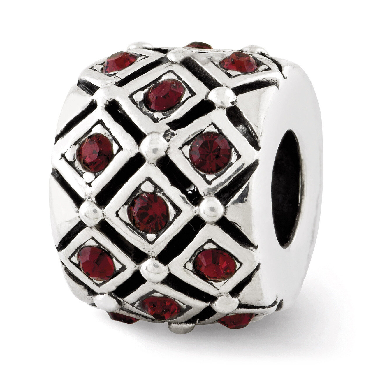 January Swarovski Elements Bead - Sterling Silver QRS2686JAN, MPN: QRS2686JAN, 886774992266