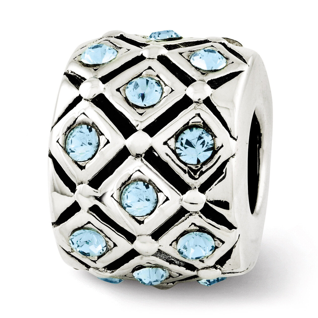 March Swarovski Elements Bead - Sterling Silver QRS2686MAR, MPN: QRS2686MAR, 886774992280