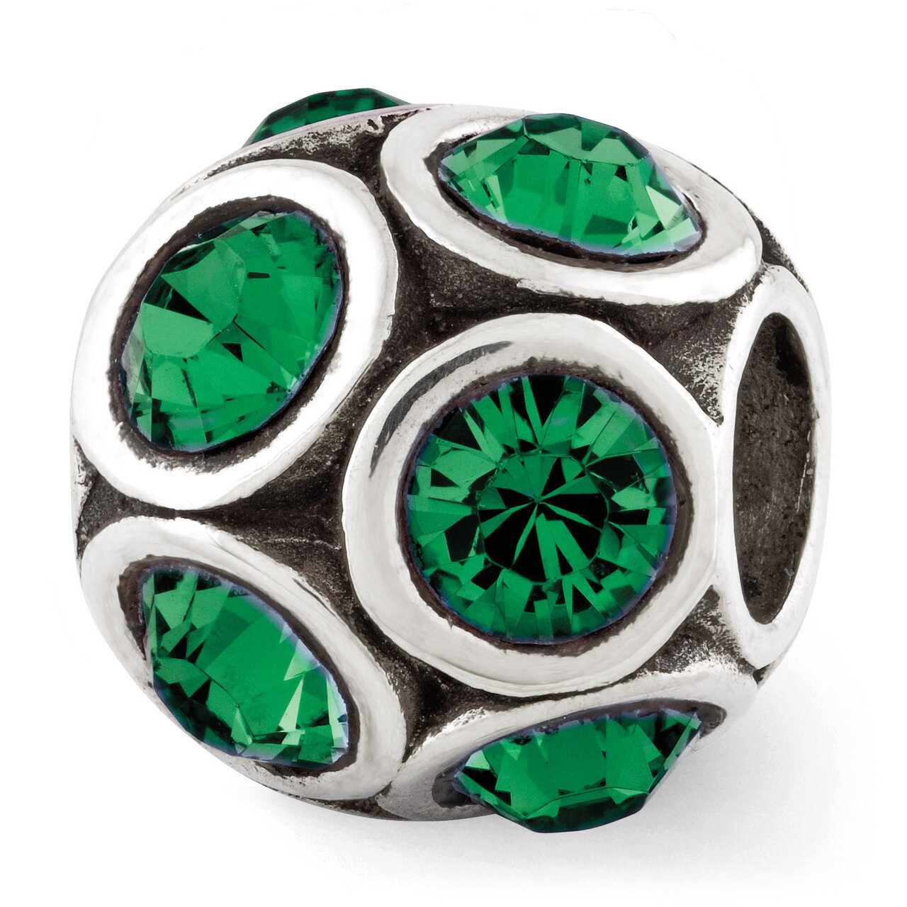 May Swarovski Elements Bead - Sterling Silver QRS2687MAY, MPN: QRS2687MAY, 886774992426