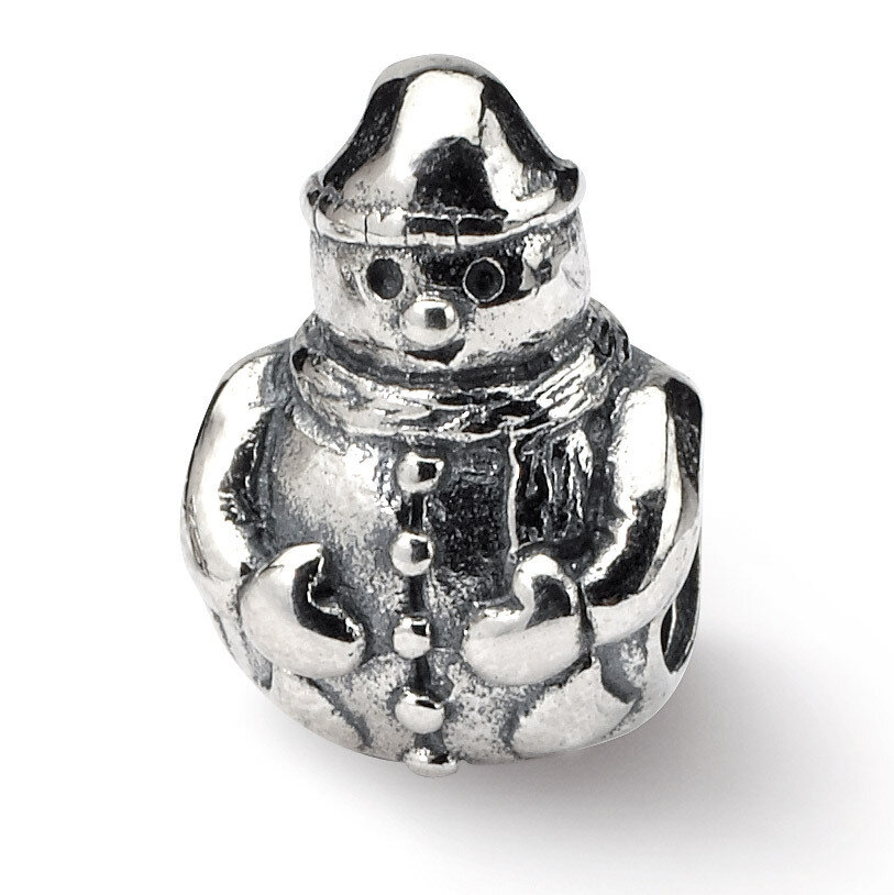 Snowman Bead - Sterling Silver QRS296, MPN: QRS296, 883957722375