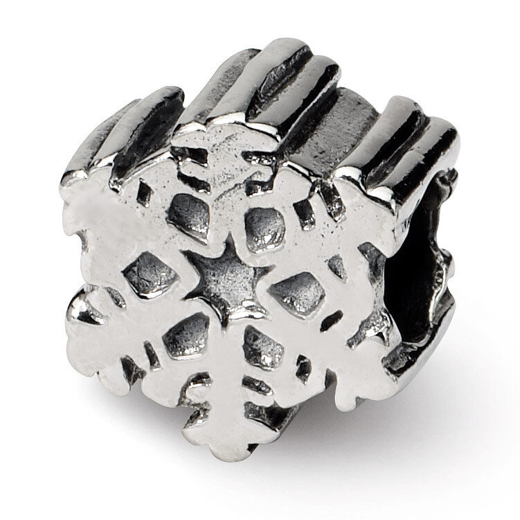 Snowflake Bead - Sterling Silver QRS297, MPN: QRS297, 883957722382