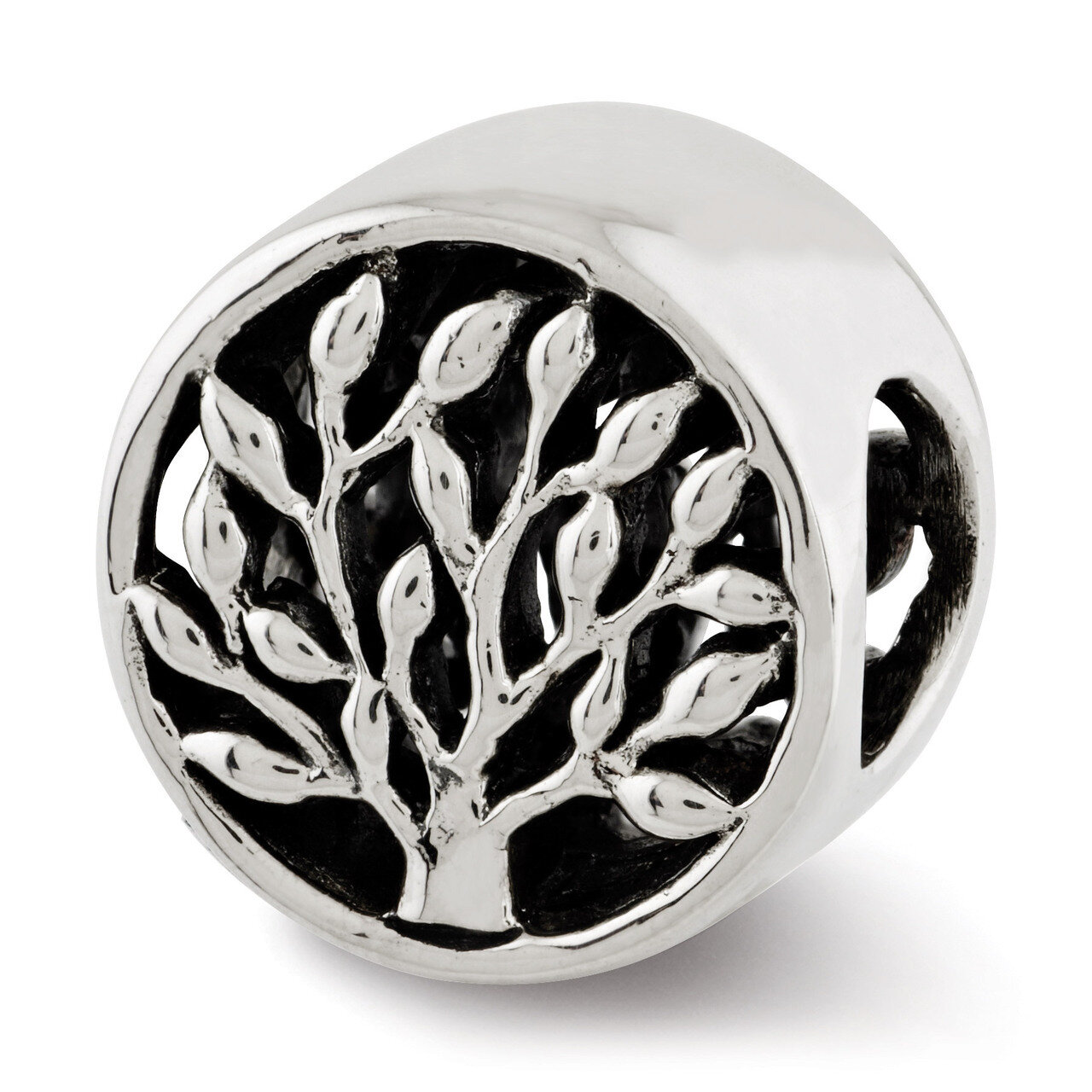 Tree Bead - Sterling Silver QRS2990