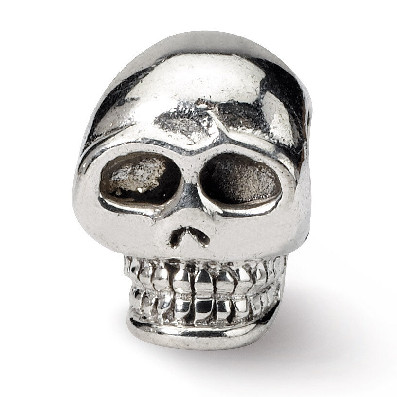 Skull Bead - Sterling Silver QRS300