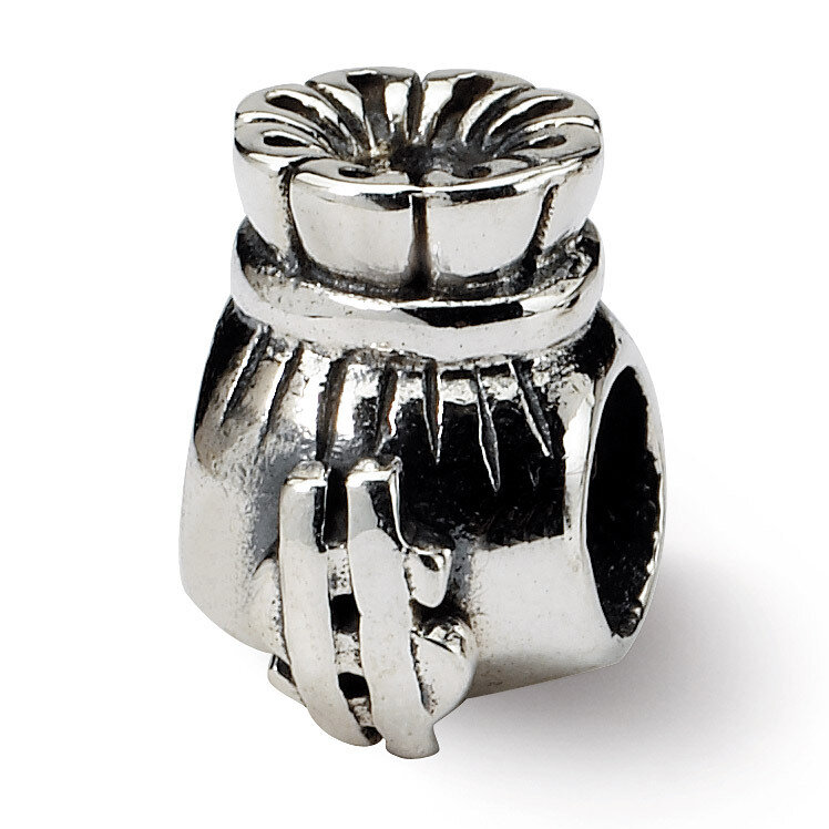 Money Bag Bead - Sterling Silver QRS304, MPN: QRS304, 883957722009