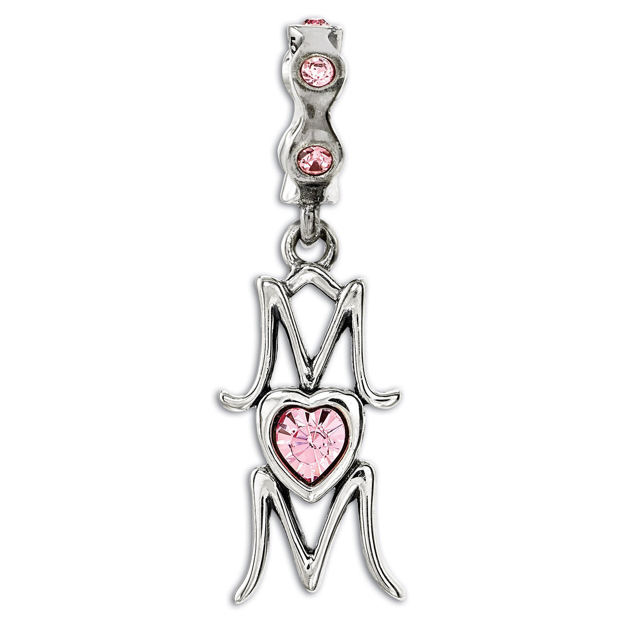 Swarovski Crystal MOM Dangle Bead - Sterling Silver QRS3231, MPN: QRS3231, 886774613680