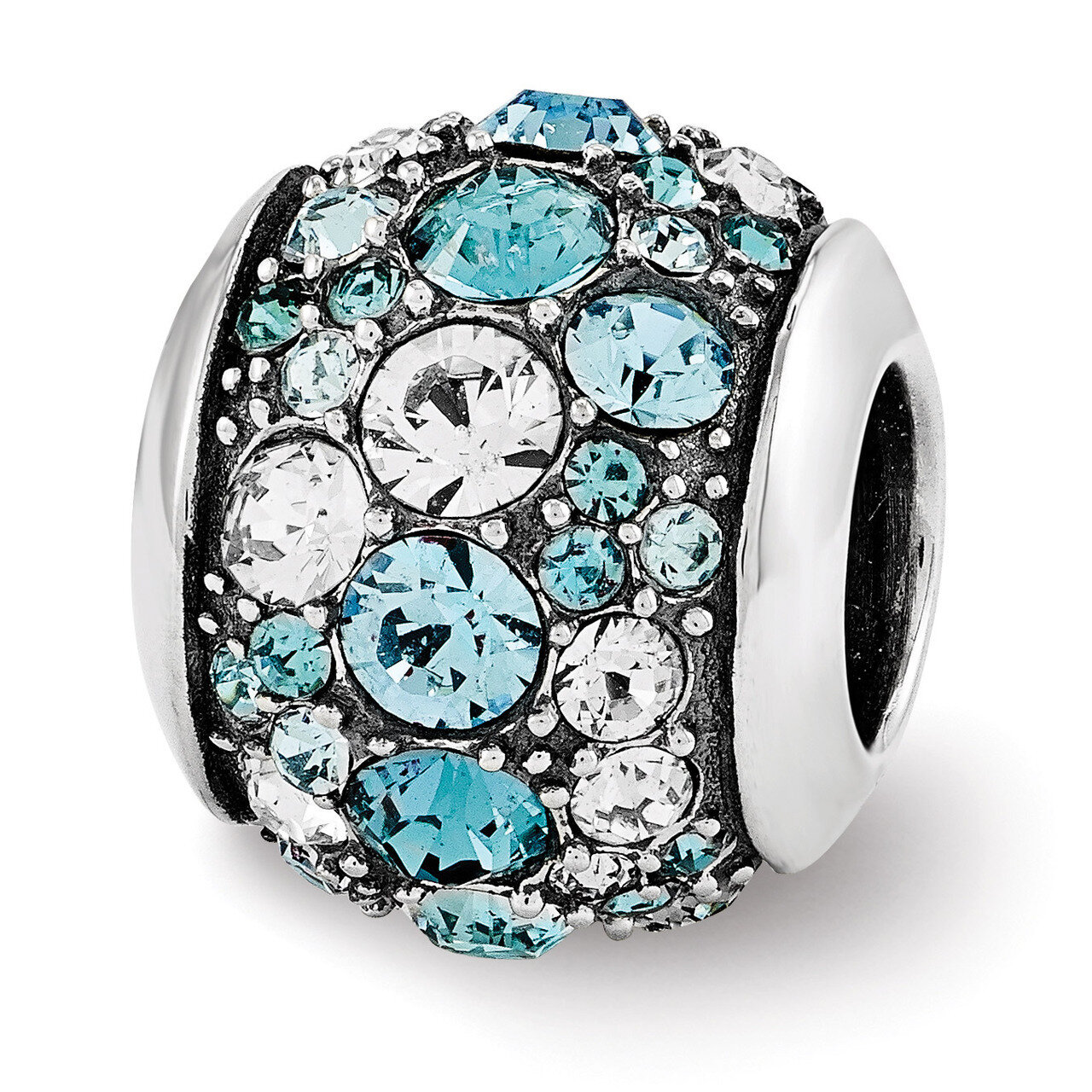 Swarovski Elements Seaside Bead - Sterling Silver QRS3365, MPN: QRS3365, 886774963303