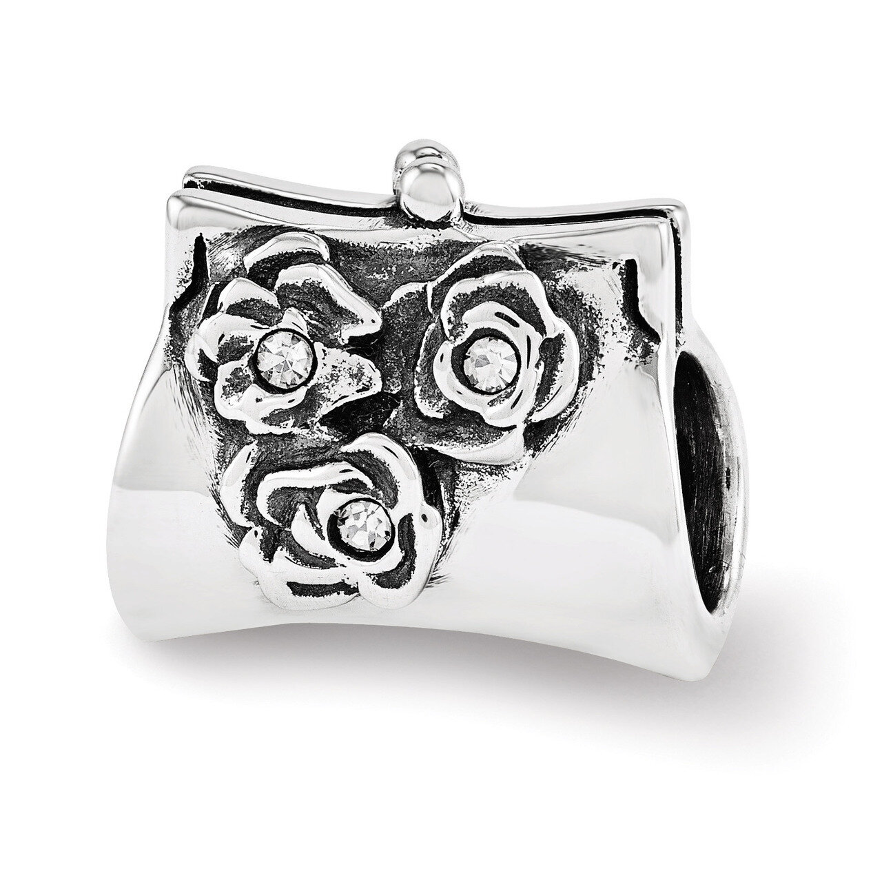 Swarovski Elements Clutch Bead - Sterling Silver QRS3372, MPN: QRS3372, 191101195259