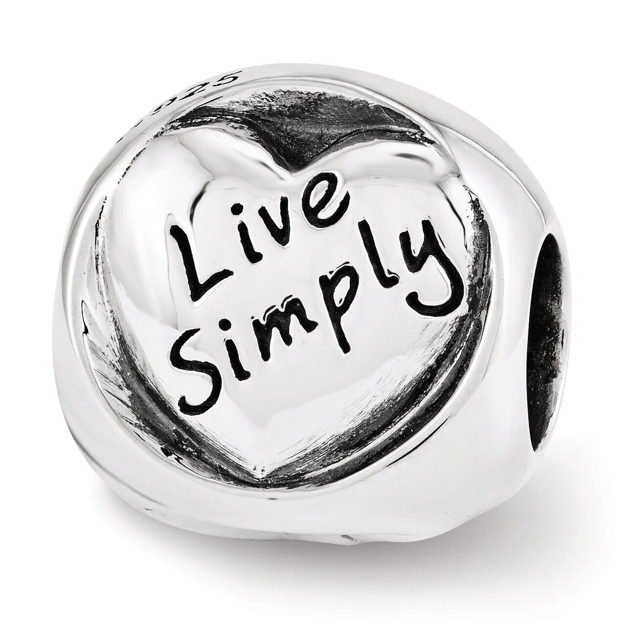 Live Simply Trilogy Bead - Sterling Silver QRS3383, MPN: QRS3383, 886774613789