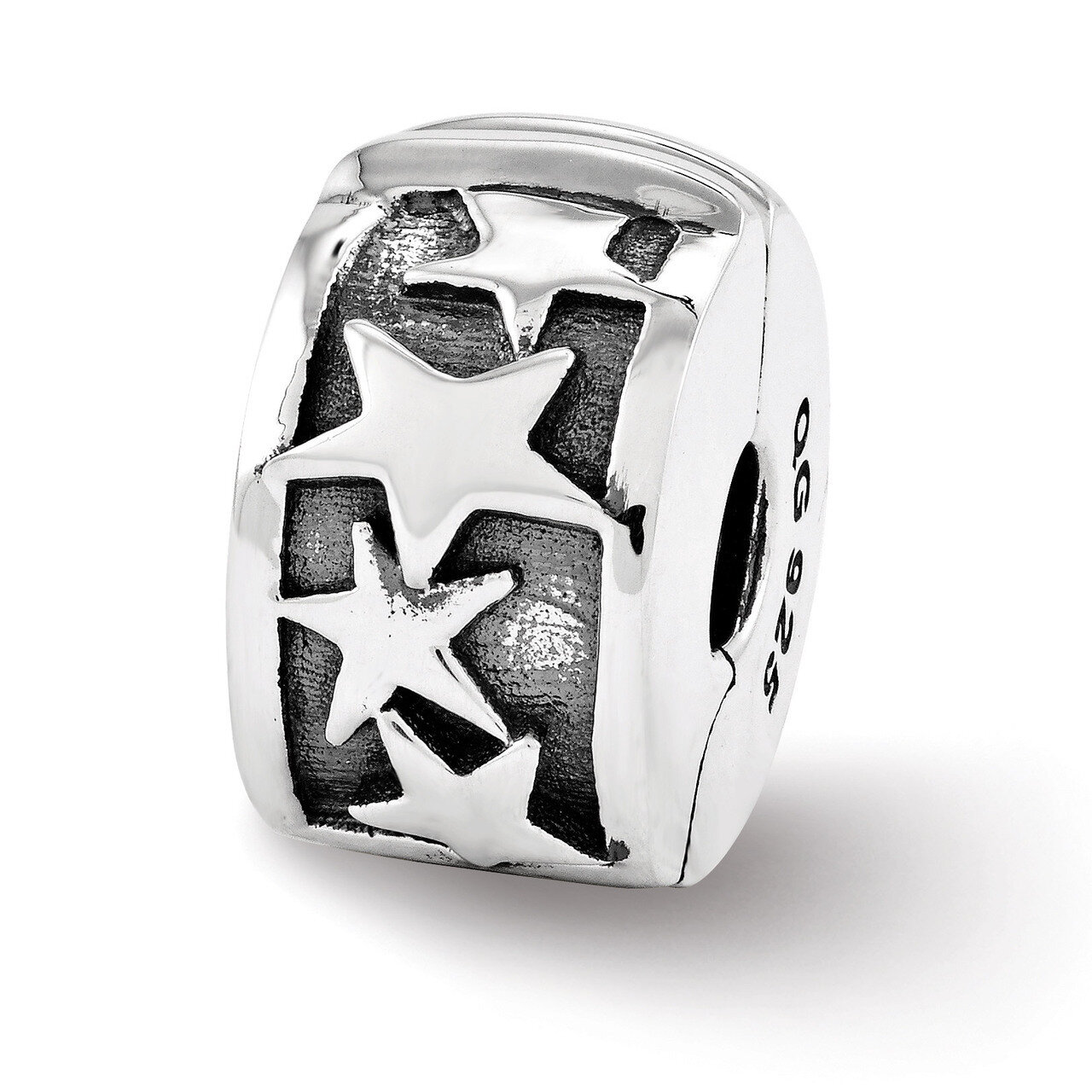 Shooting Stars Clip Bead - Sterling Silver QRS3434, MPN: QRS3434, 886774963242