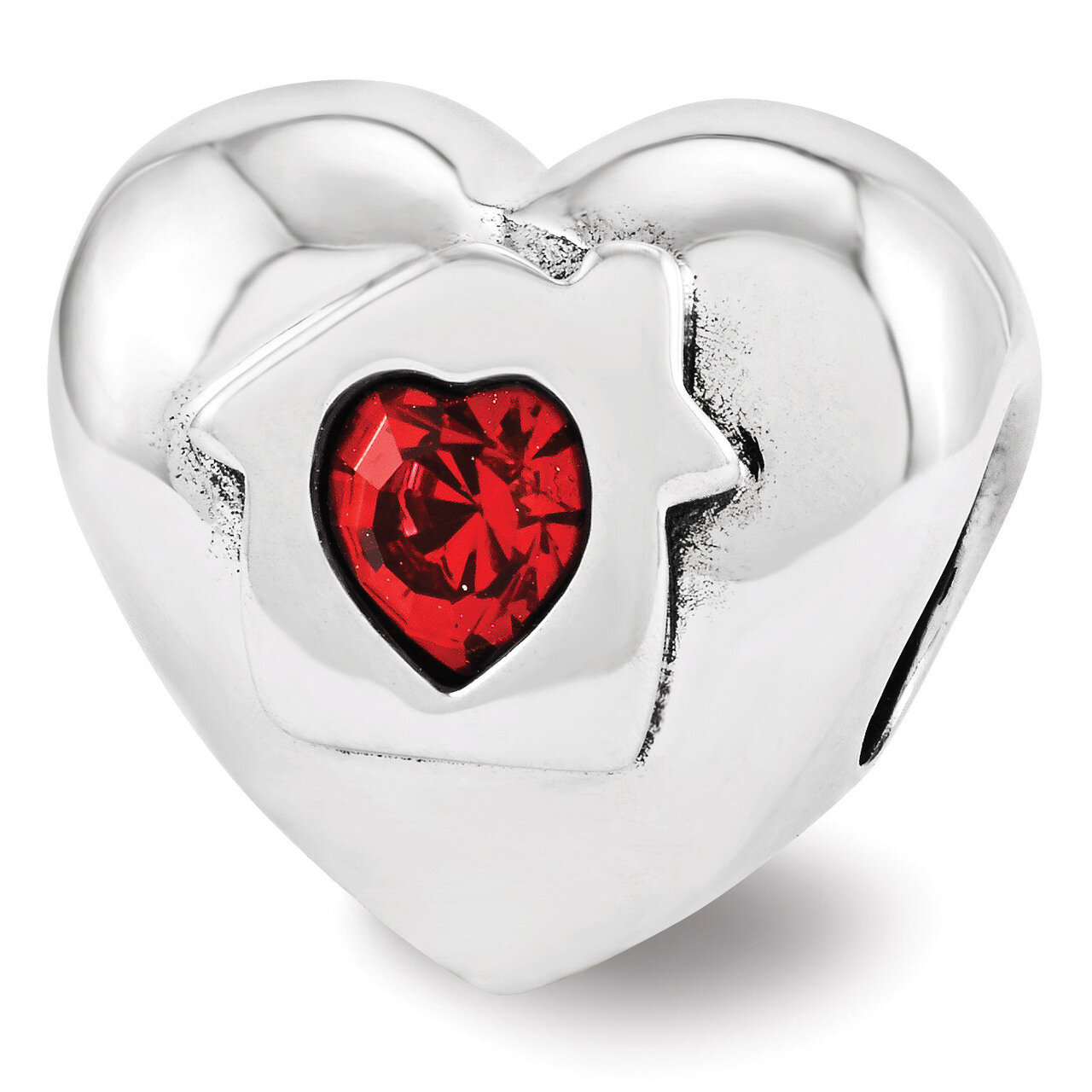 Swarovski Love Resides Heart Bead - Sterling Silver QRS3442, MPN: QRS3442, 886774964096