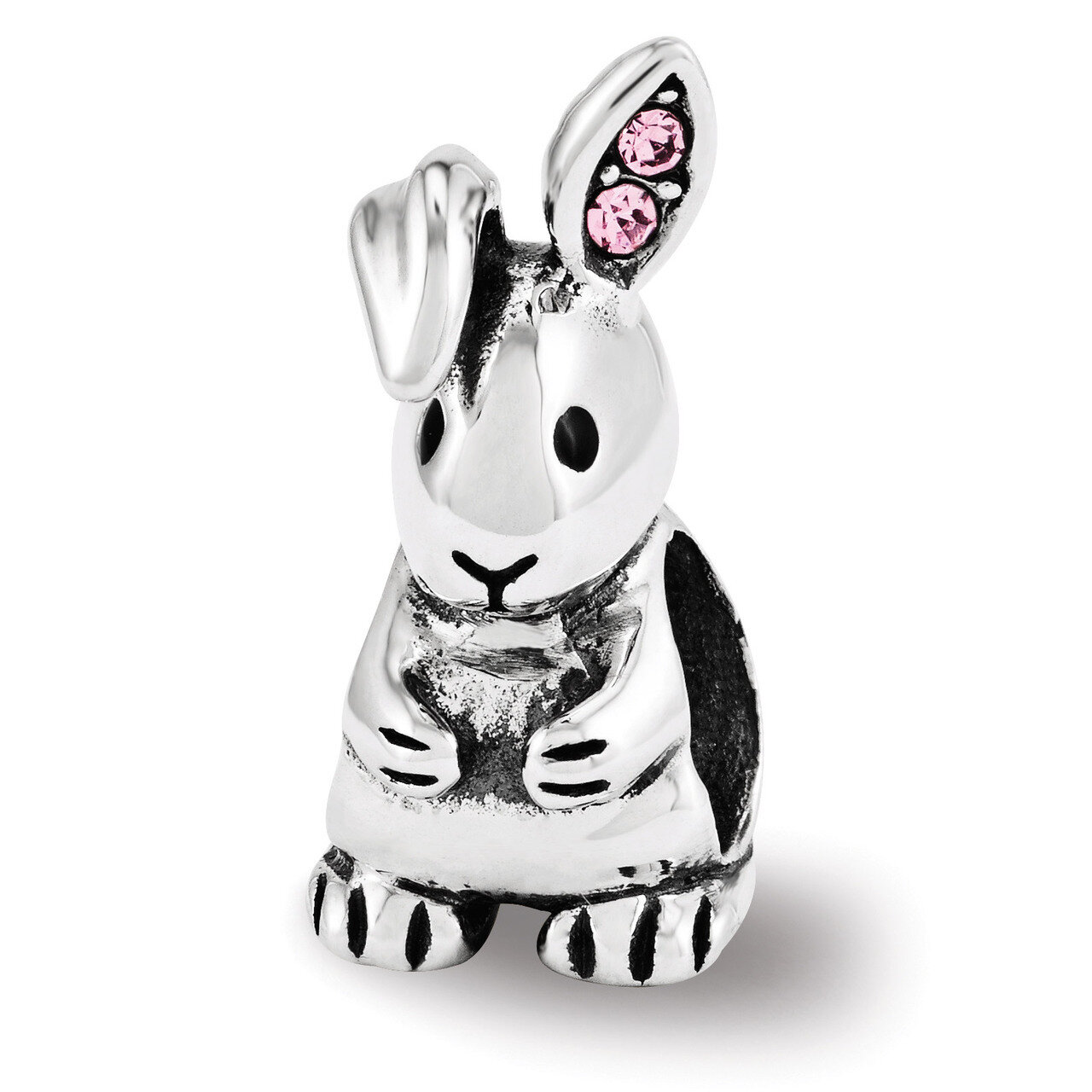 Swarovski Bunny Bead - Sterling Silver QRS3452