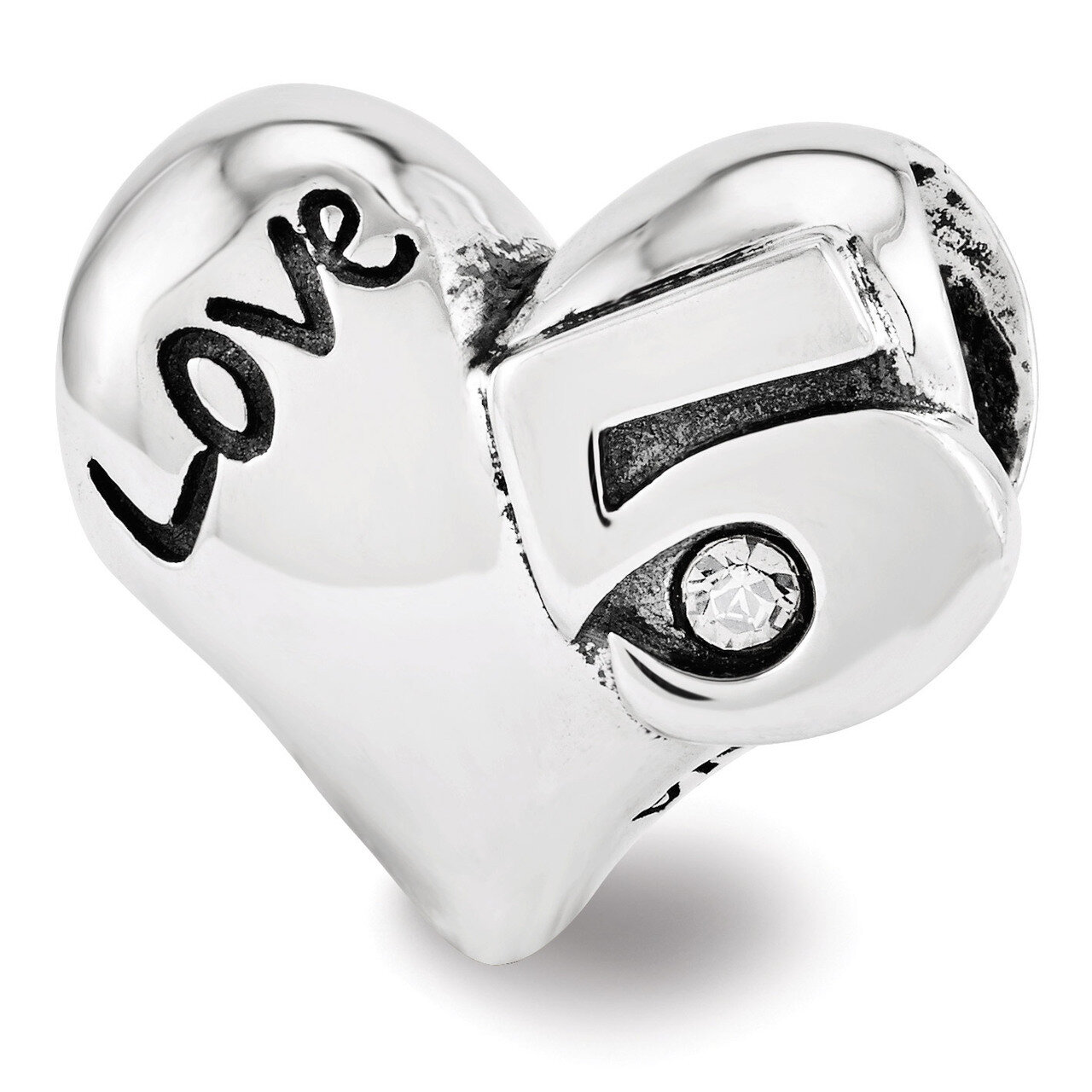 Swarovski 5th Anniversary Bead - Sterling Silver QRS3455