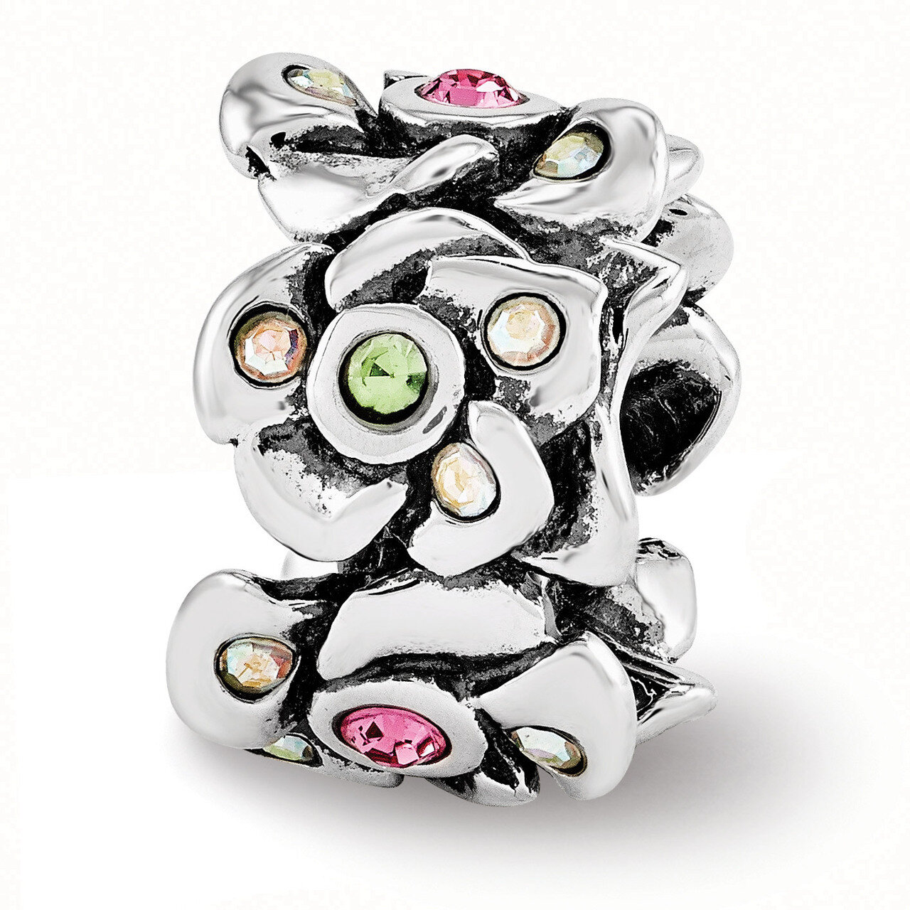 Cherry Blossoms Bead - Sterling Silver QRS3468, MPN: QRS3468, 886774963679