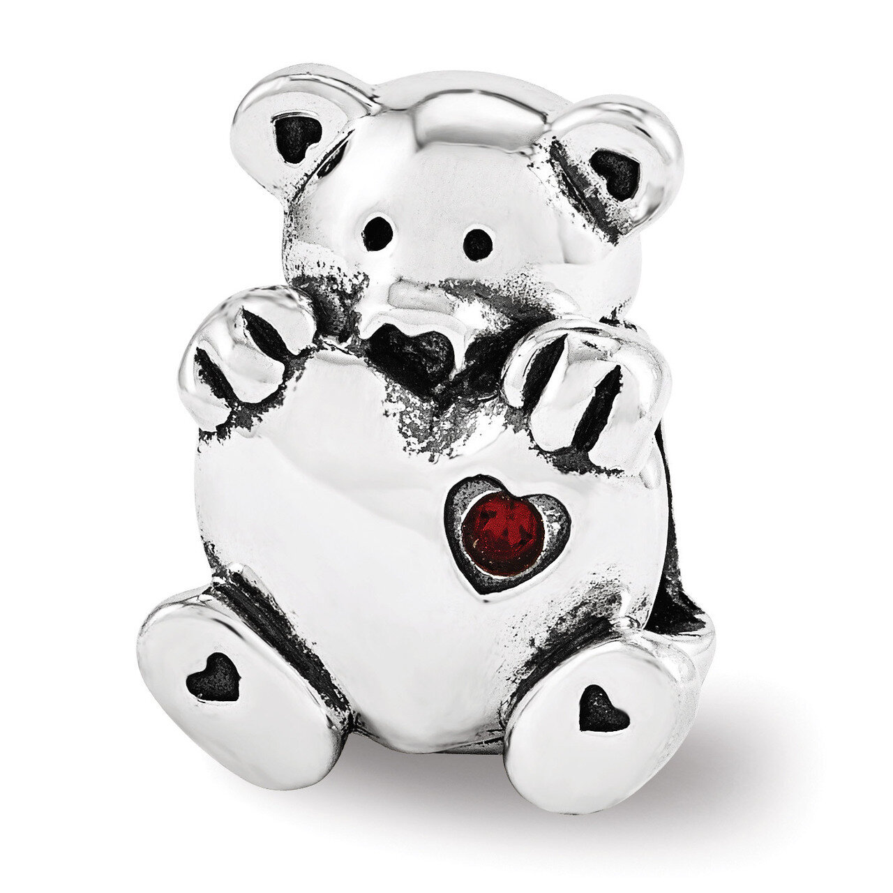 Teddy Bear Bead - Sterling Silver QRS3470, MPN: QRS3470, 886774964263