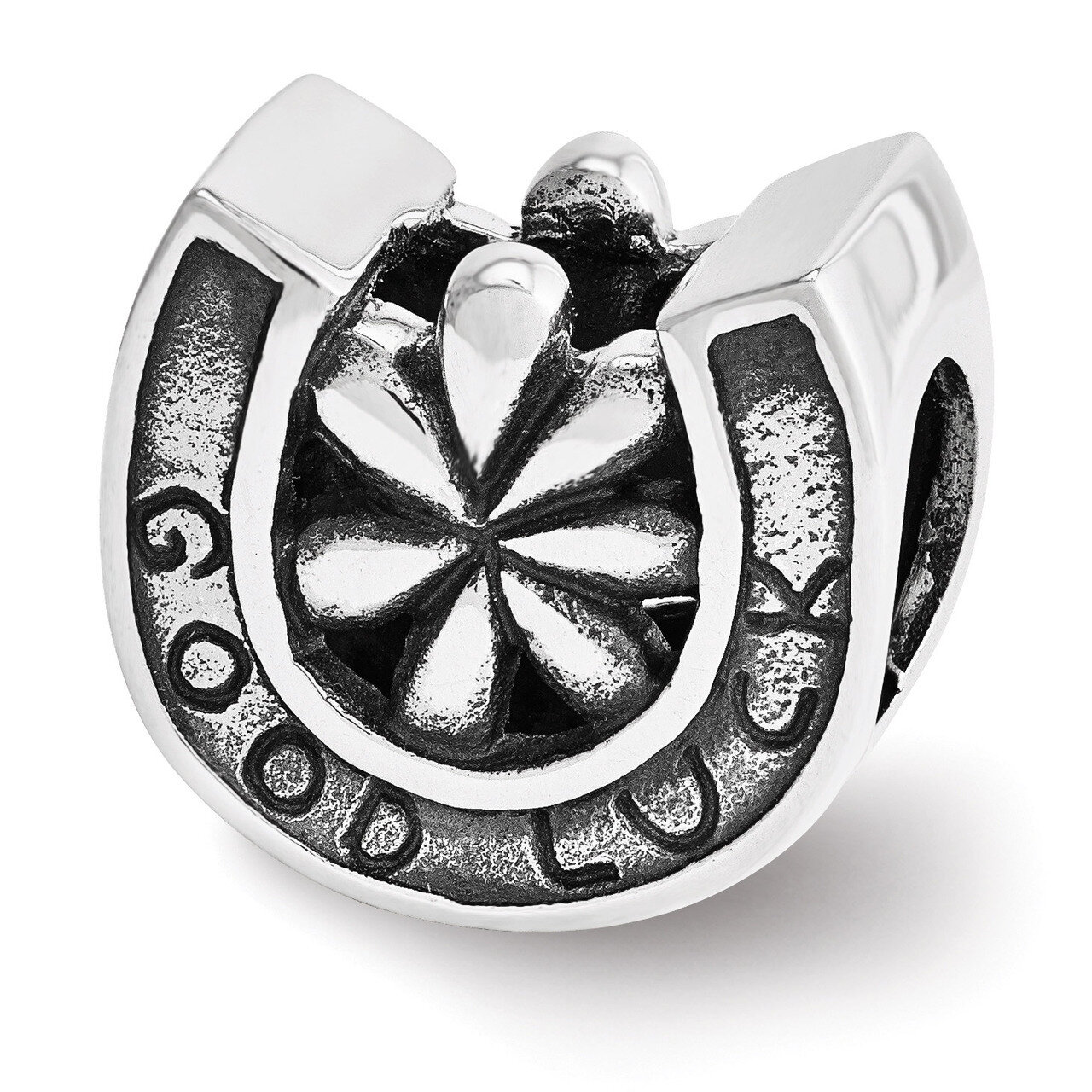 Horseshoe Good Luck Bead - Sterling Silver QRS3519, MPN: QRS3519, 886774964607