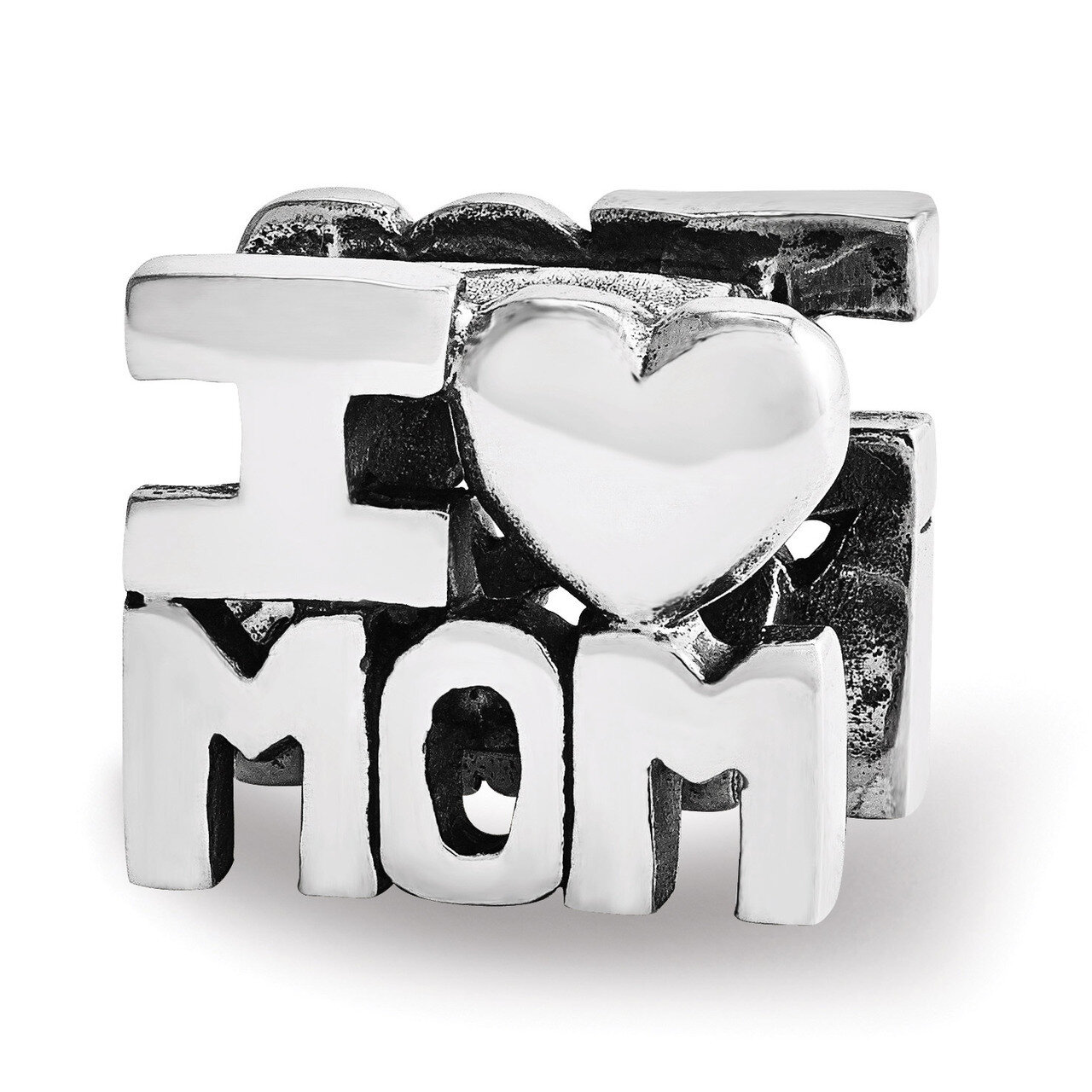 I HEART MOM Bead - Sterling Silver QRS3522, MPN: QRS3522, 191101195679