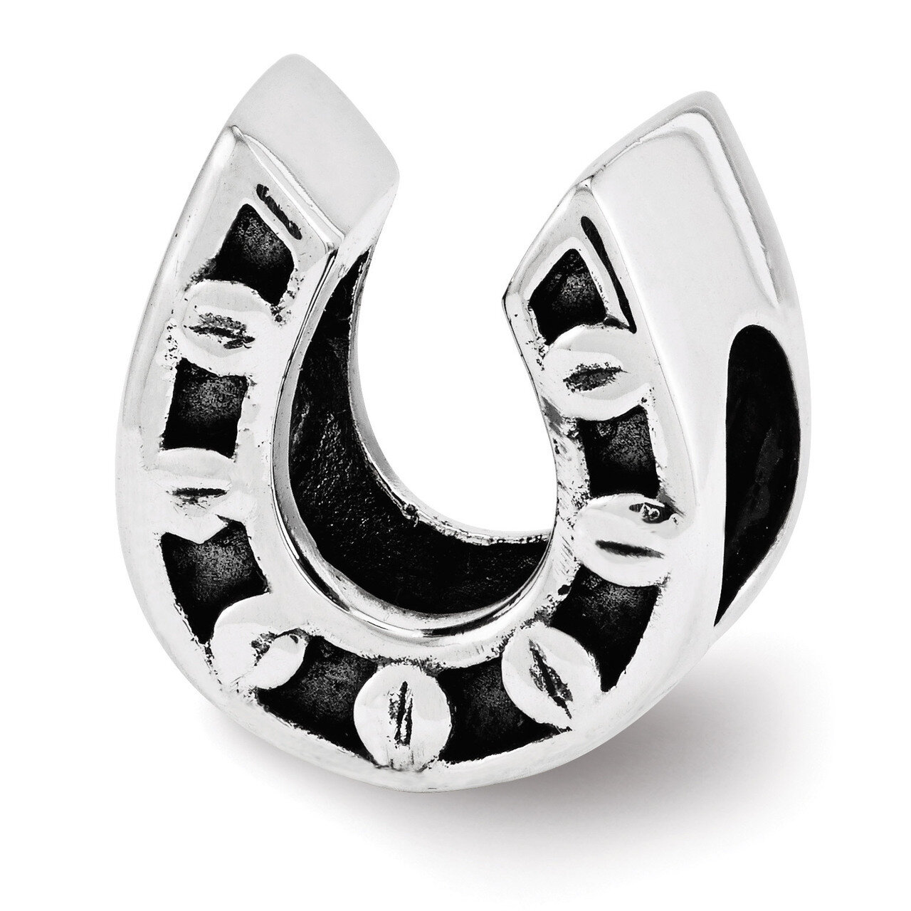 Horseshoe Bead - Sterling Silver QRS3549
