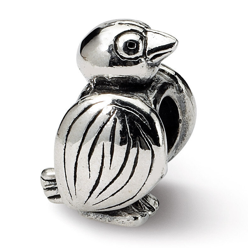 Bird Bead - Sterling Silver QRS379