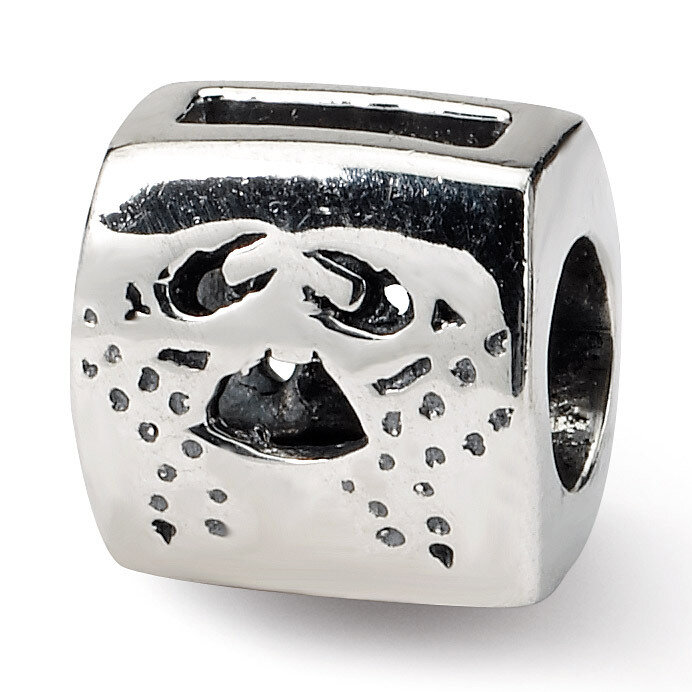 Cancer Zodiac Antiqued Bead - Sterling Silver QRS459, MPN: QRS459, 883957723662