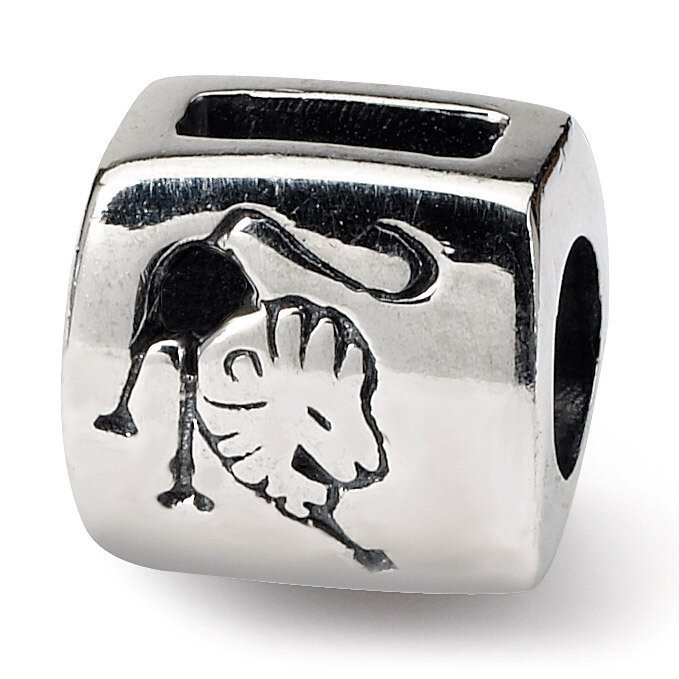 Leo Zodiac Antiqued Bead - Sterling Silver QRS460, MPN: QRS460, 883957723679
