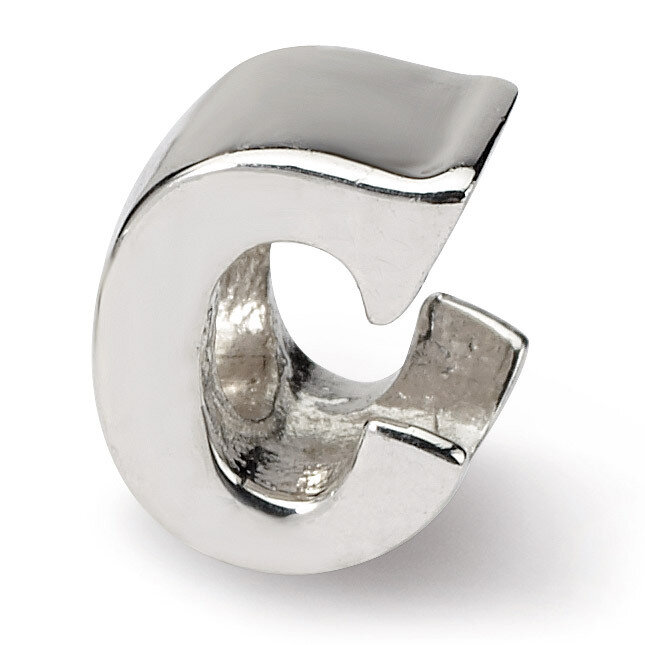 Letter C Bead - Sterling Silver QRS468C, MPN: QRS468C, 883957720791