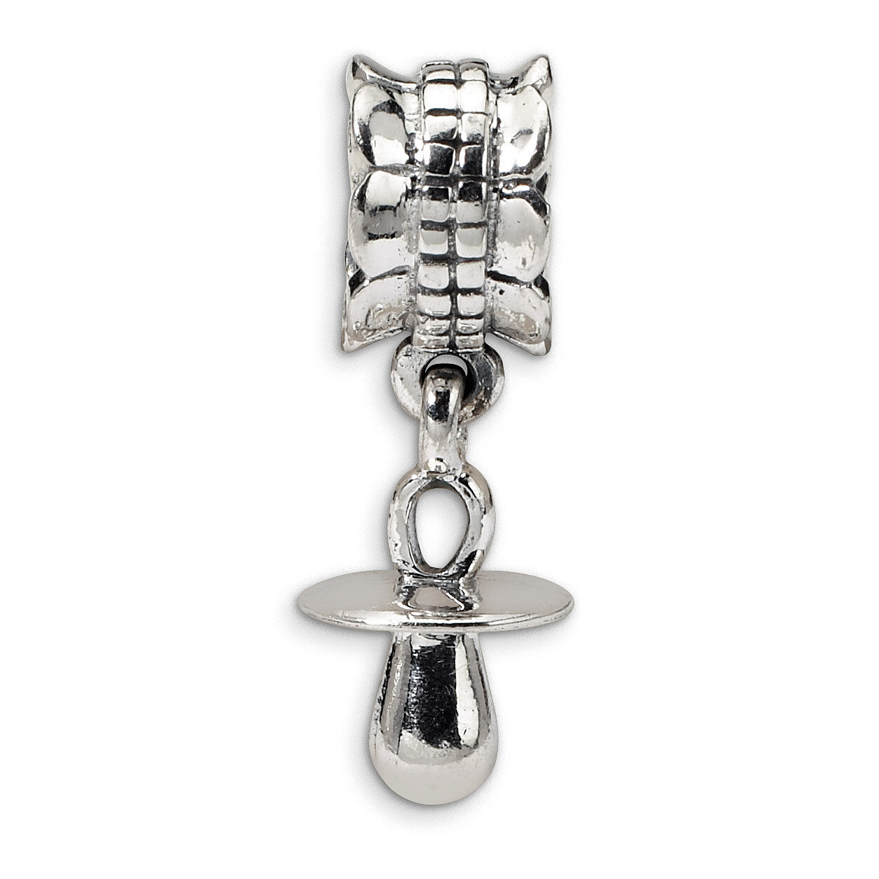 Baby Pacifier Dangle Bead - Sterling Silver QRS488, MPN: QRS488, 883957723921