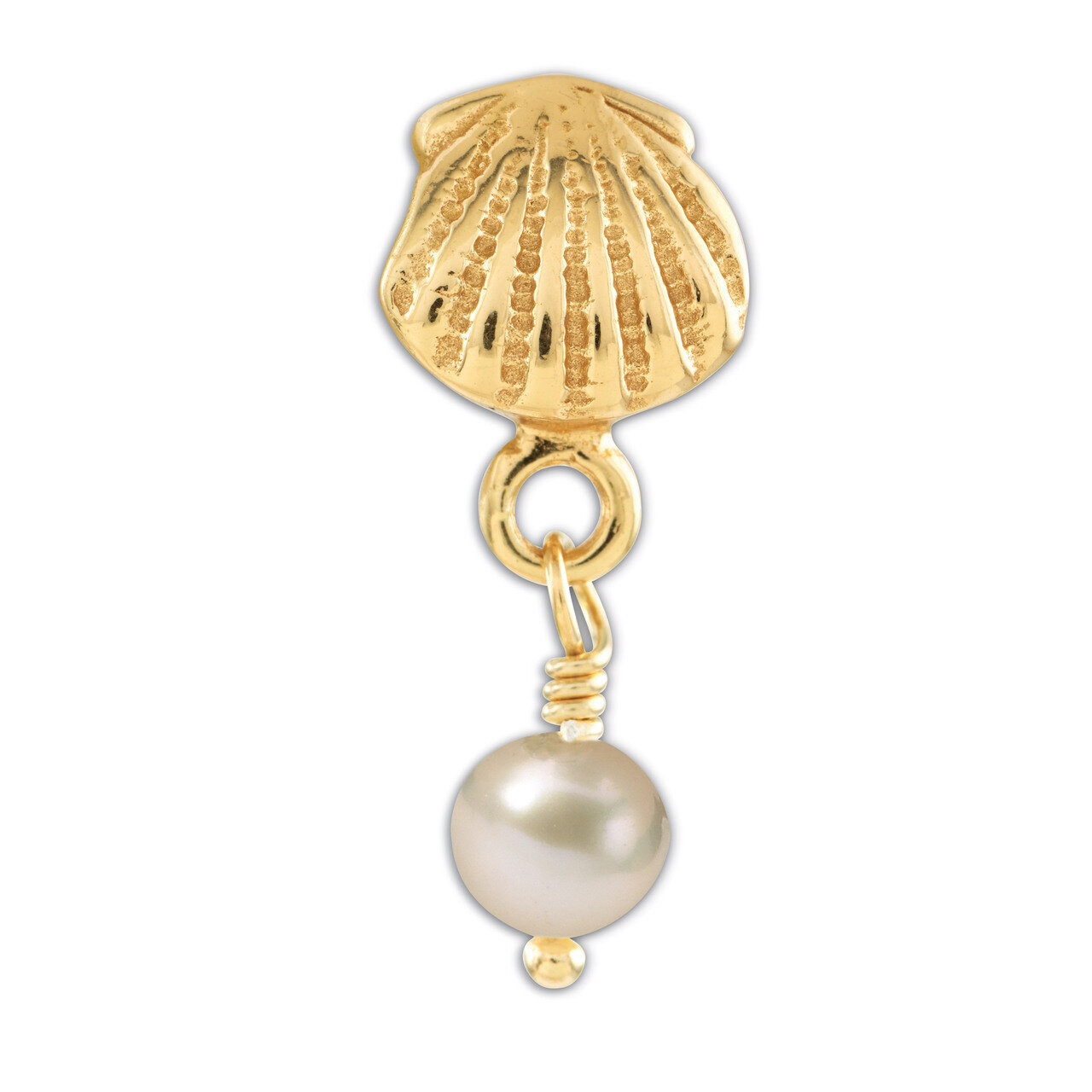 GP Shell Fresh Water Cultured Pearl Dangle Bead - Sterling Silver QRS497GP, MPN: QRS497GP, 88395736…