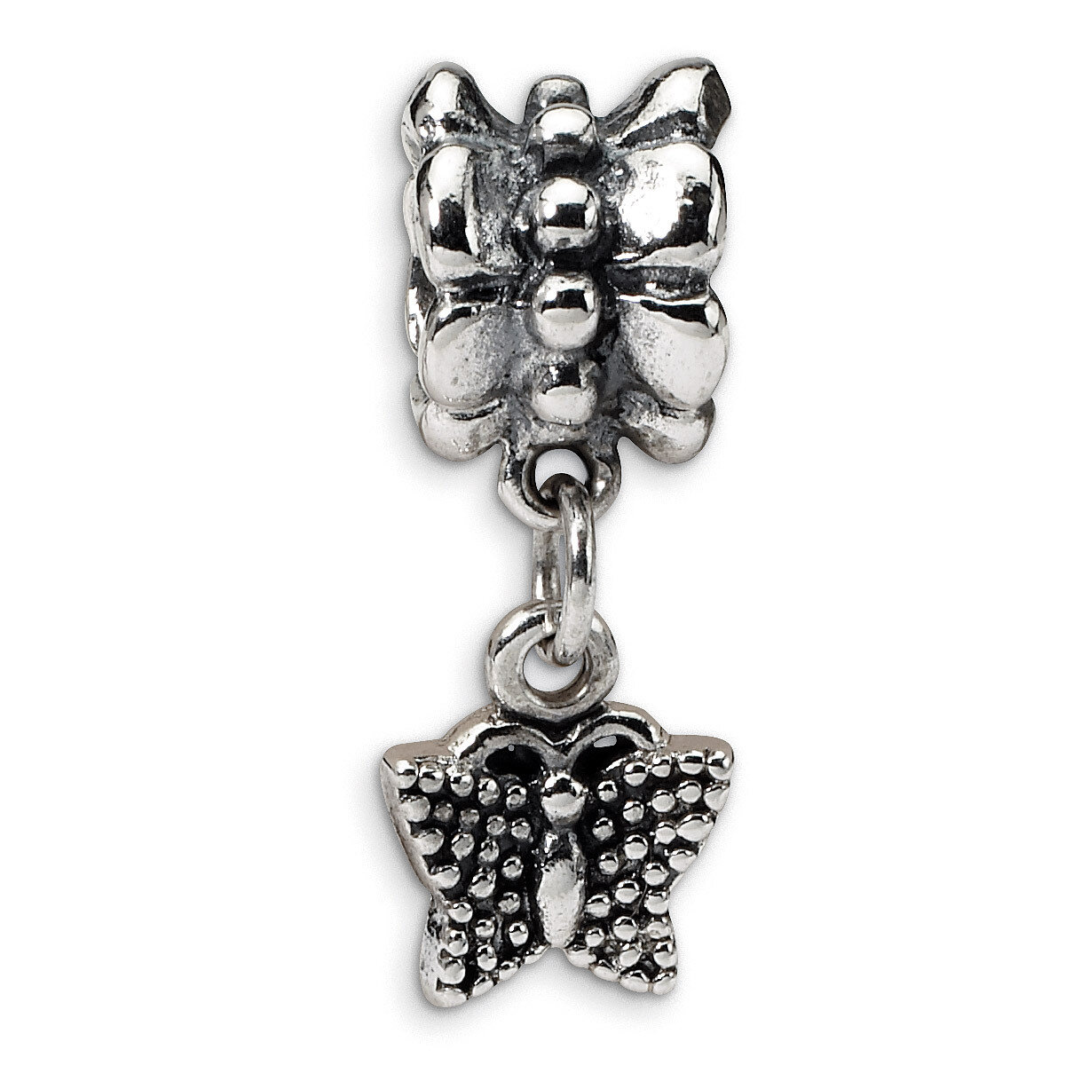 Butterfly Dangle Bead - Sterling Silver QRS513, MPN: QRS513, 883957724249