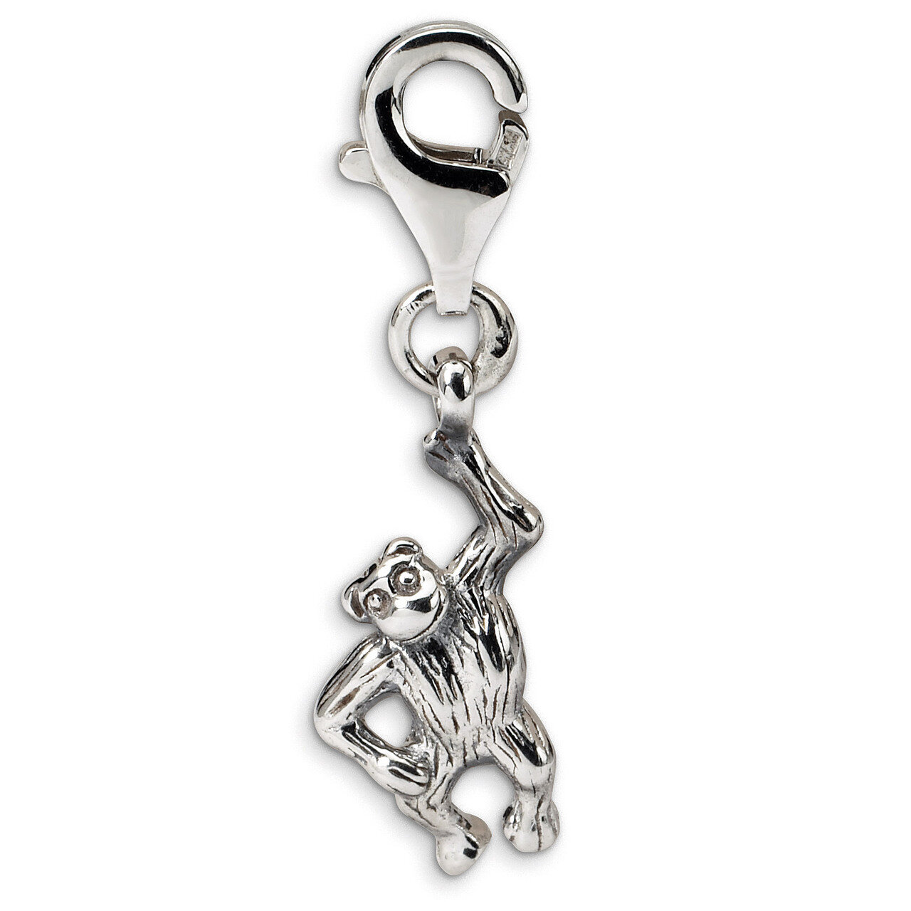 Monkey Click-on for Bead - Sterling Silver QRS573, MPN: QRS573, 883957724836