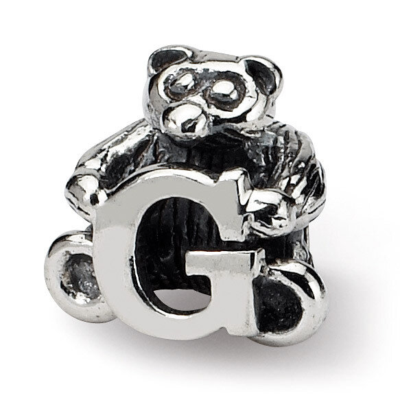 Letter G Bead - Sterling Silver QRS712G, MPN: QRS712G, 883957726724