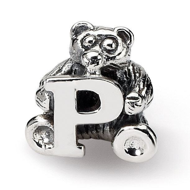 Letter P Bead - Sterling Silver QRS712P, MPN: QRS712P, 883957726816