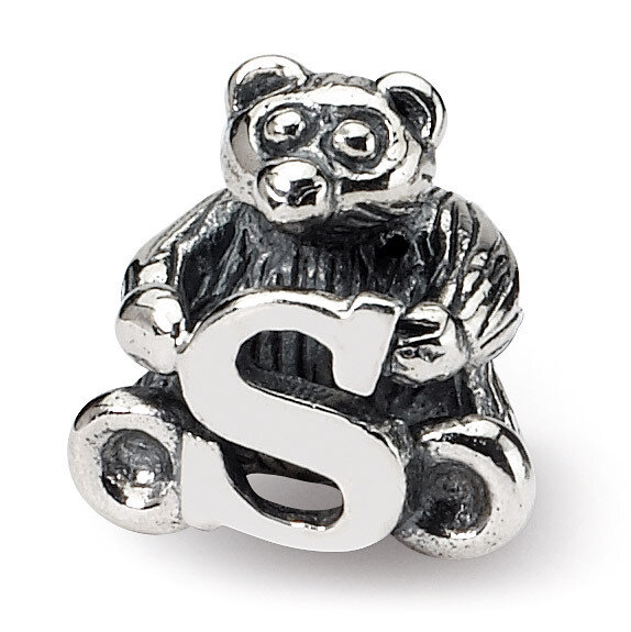 Letter S Bead - Sterling Silver QRS712S, MPN: QRS712S, 883957726847