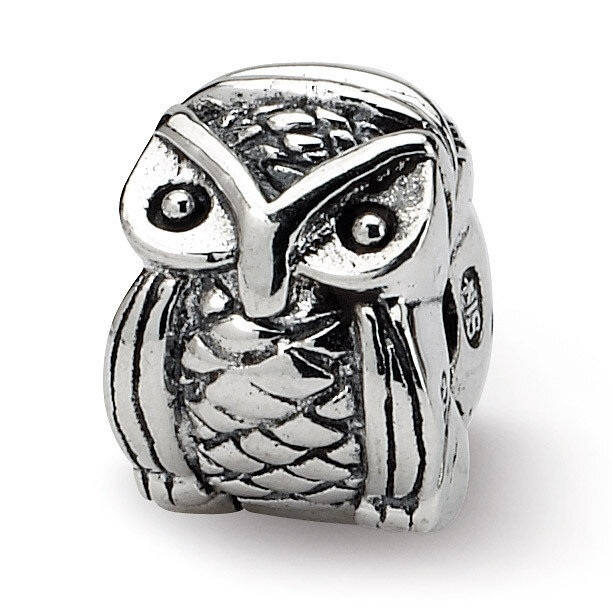 Owl Clip Bead - Sterling Silver QRS715, MPN: QRS715, 883957726946