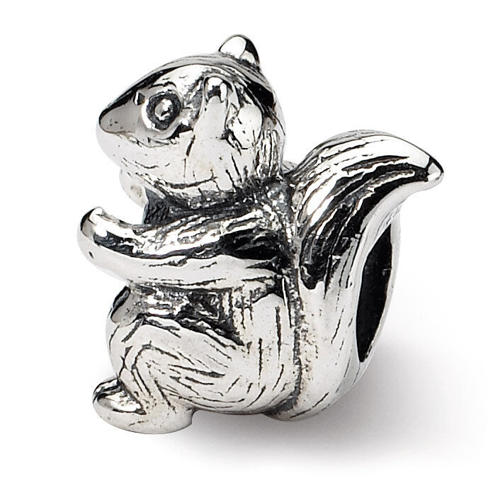 Squirrel Bead - Sterling Silver QRS734, MPN: QRS734, 883957727219