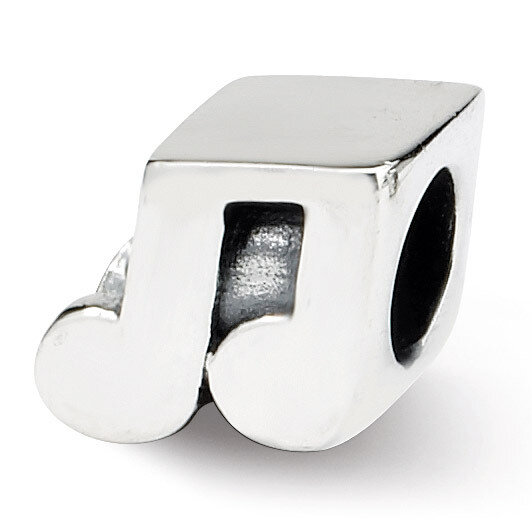 Music Notes Bead - Sterling Silver QRS775, MPN: QRS775, 883957727813