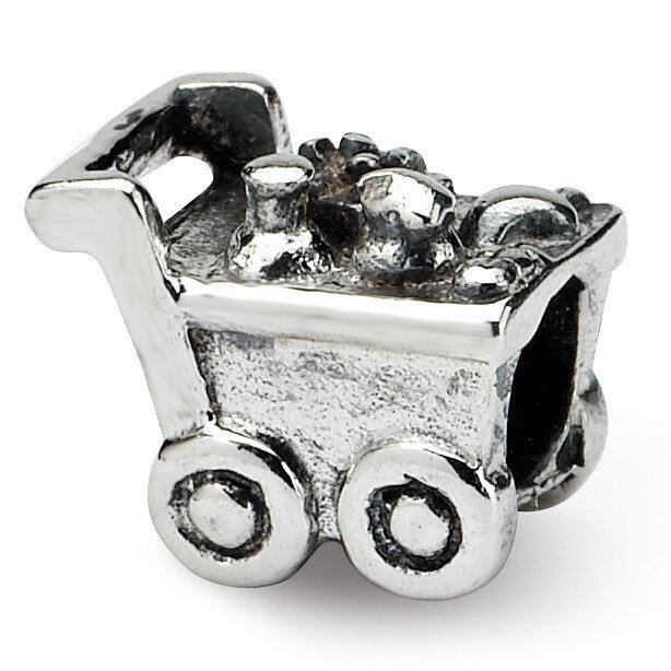 Shopping Cart Bead - Sterling Silver QRS785, MPN: QRS785, 883957727912