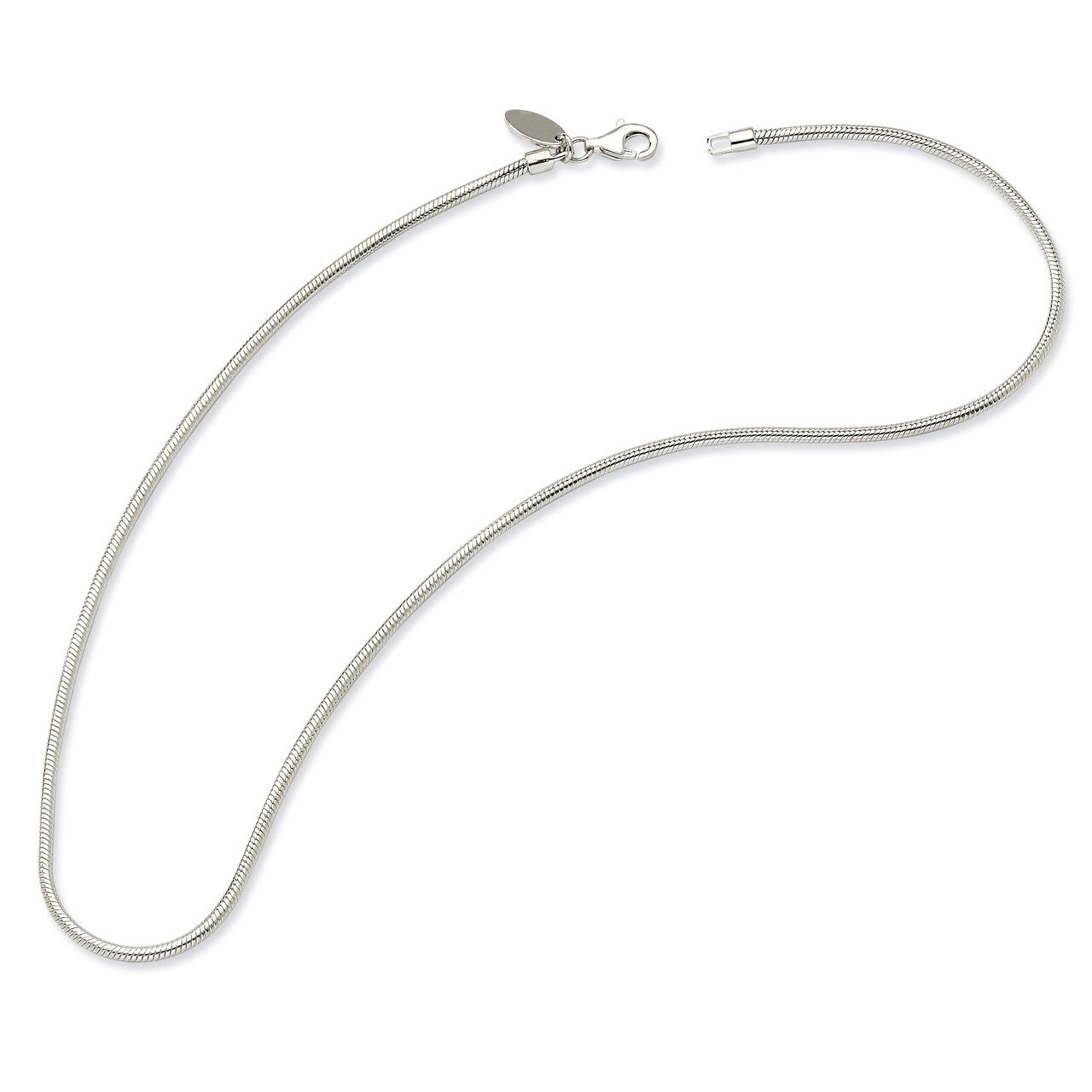 14 Inch 36cm Bead Necklace - Sterling Silver QRS987-14, MPN: QRS987-14, 883957726267