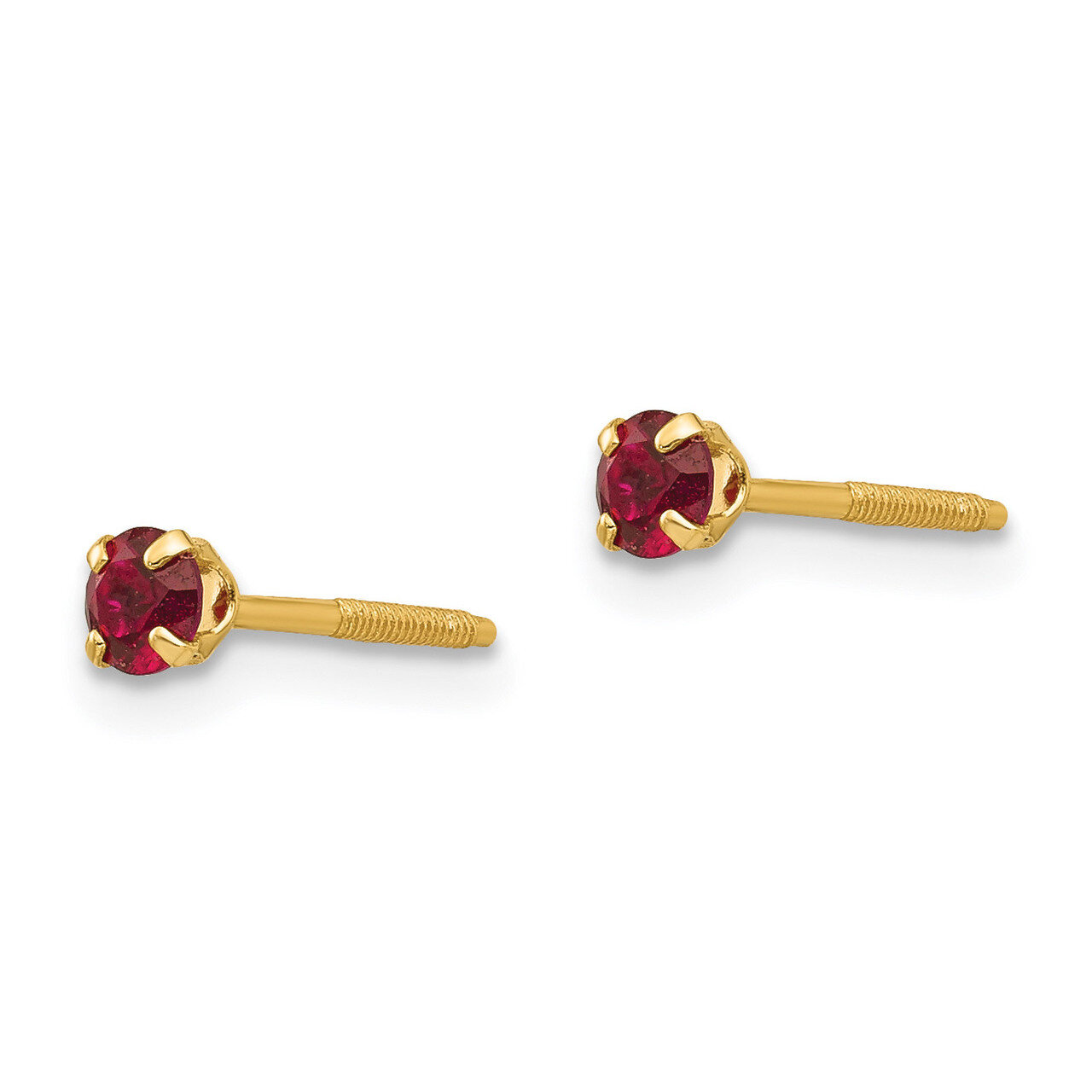 3mm Garnet Earrings - 14k Gold GK193 by Madi K, MPN: GK193, 883957539379