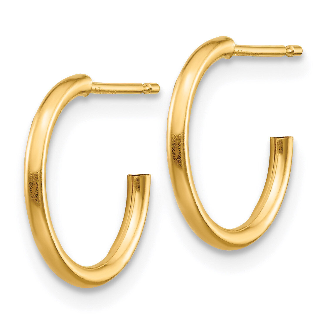 Hoop Screwback Earrings - 14k Gold GK266