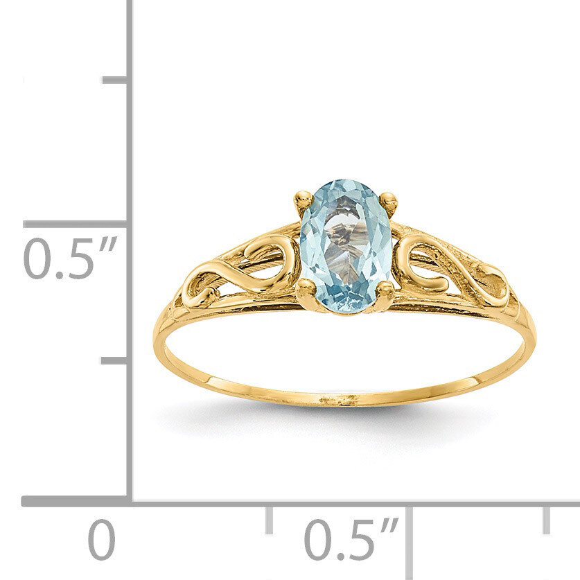 Aquamarine Ring - 14k Gold GK277 by Madi K, MPN: GK277, 886774342504