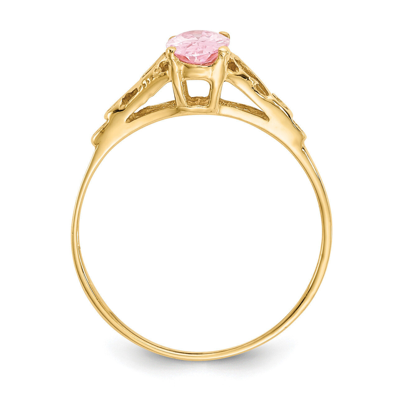 Rose Zircon Ring - 14k Gold GK284 by Madi K, MPN: GK284, 886774342573