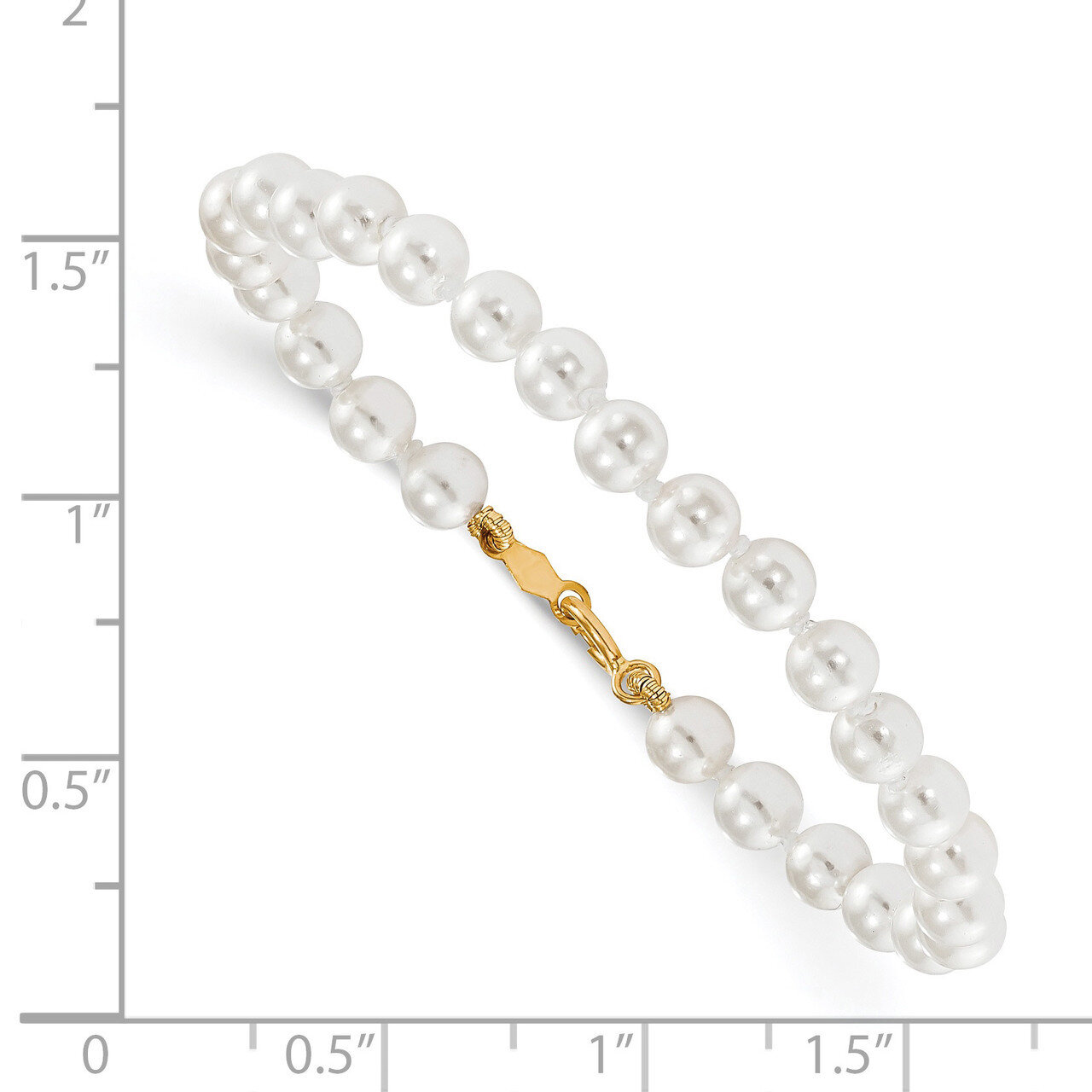 4.5mm-5.5mm Shell Bead Bracelet 5.25 Inch - 14k Gold GK559-5.25 by Madi K, MPN: GK559-5.25, 8867745…