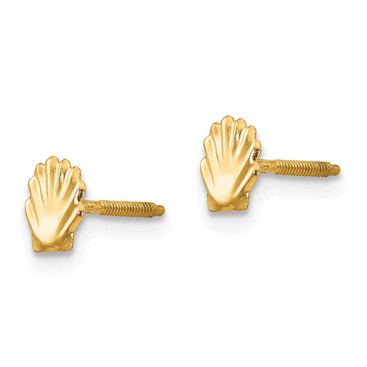 Shell Post Earrings - 14k Gold GK585