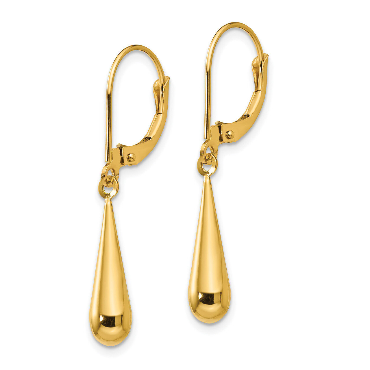 Tear Drop Dangle Earrings - 14k Gold SE1102