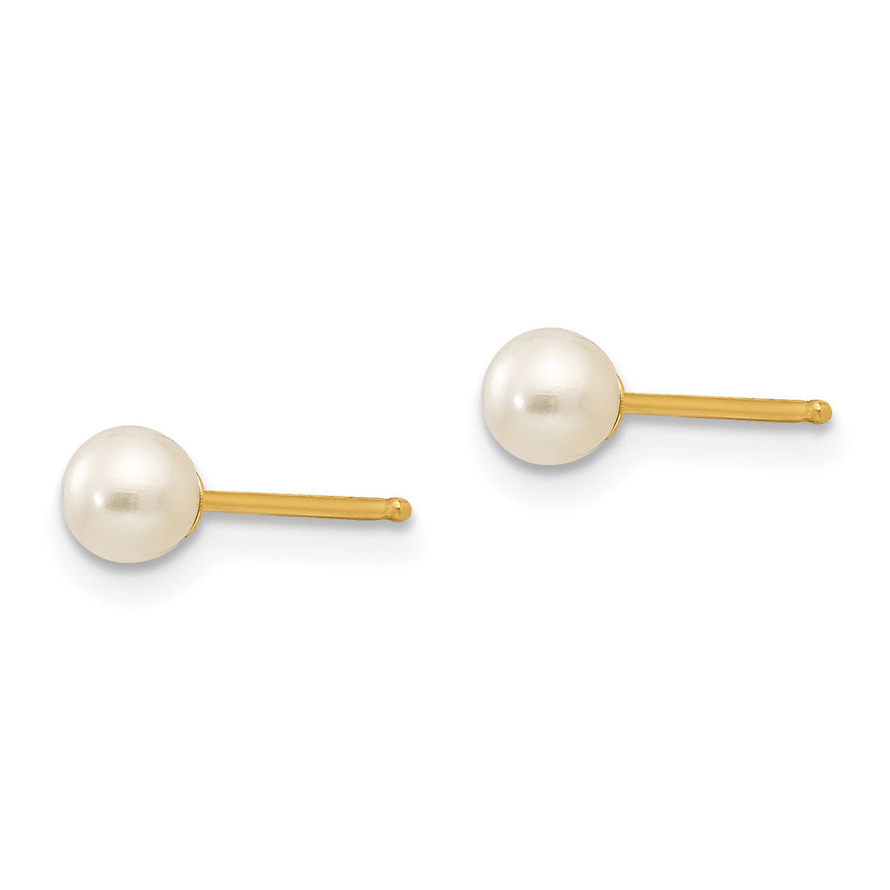 4mm Fresh Water Cultured Pearl Earrings - 14k Gold SE135 by Madi K, MPN: SE135, 883957579955