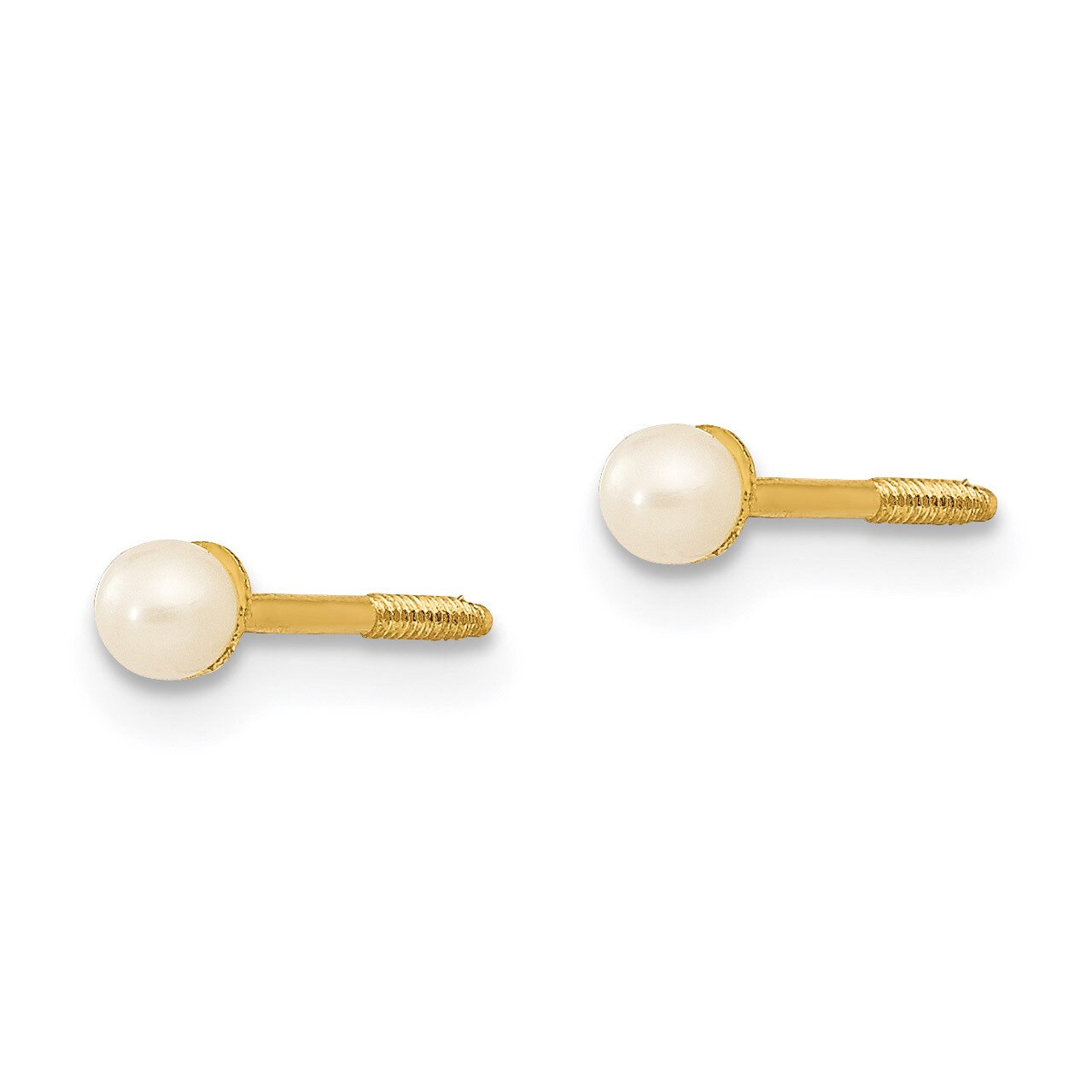 2-3mm Fresh Water Cultured Pearl Earrings - 14k Gold SE145