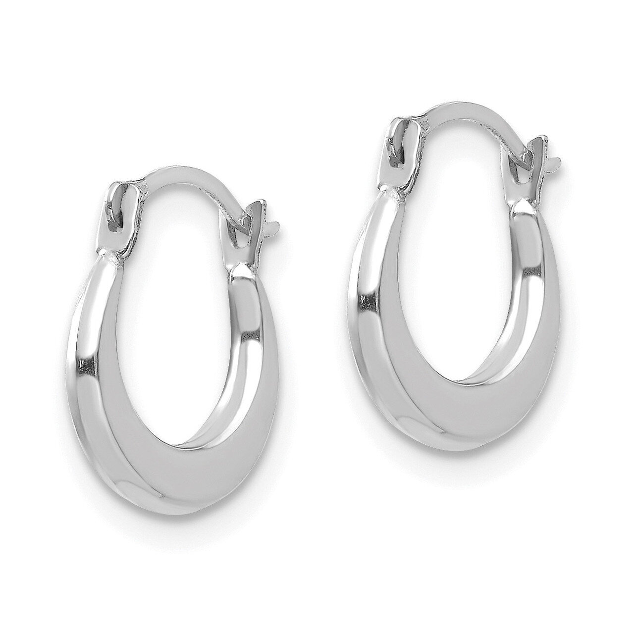 1.70mm Hoop Earrings - 14k White Gold SE1726